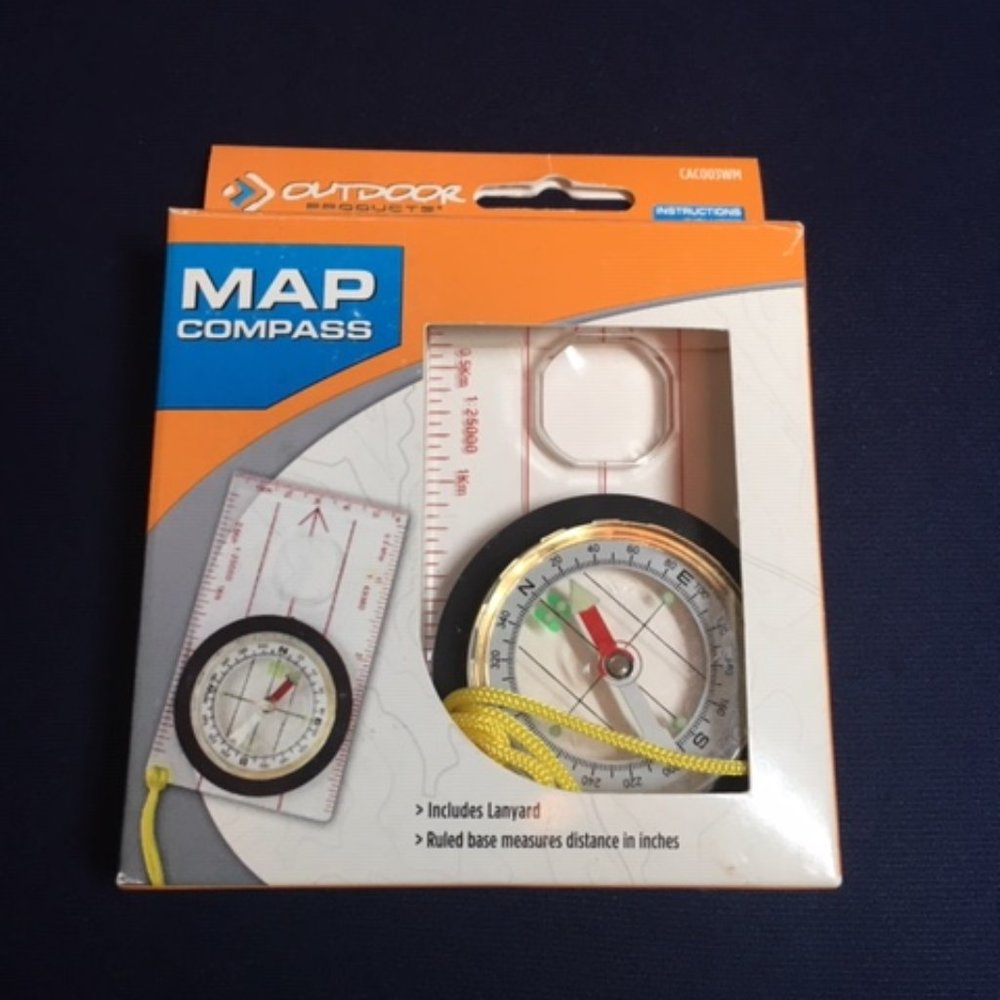 Map Compass with Lanyard by Outdoor Products